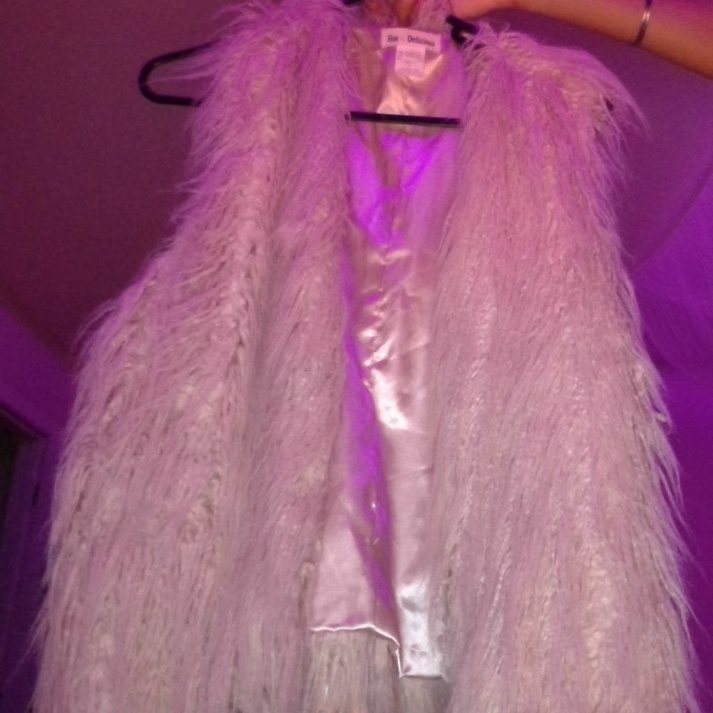Fluffy vest
